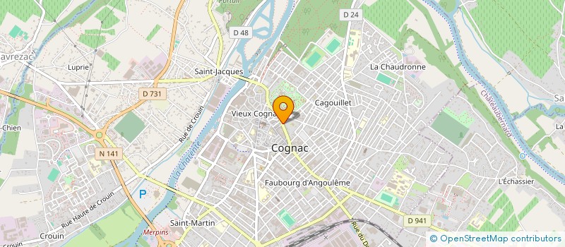 localisation de l'entreprise MADAME CELINE VARNIER à COGNAC