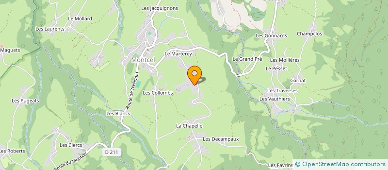 localisation de l'entreprise MADAME CELINE VASQUEZ  MONTCEL