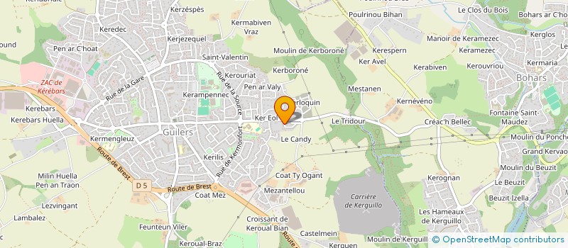 localisation de l'entreprise MADAME CELINE VAUGIER  GUILERS