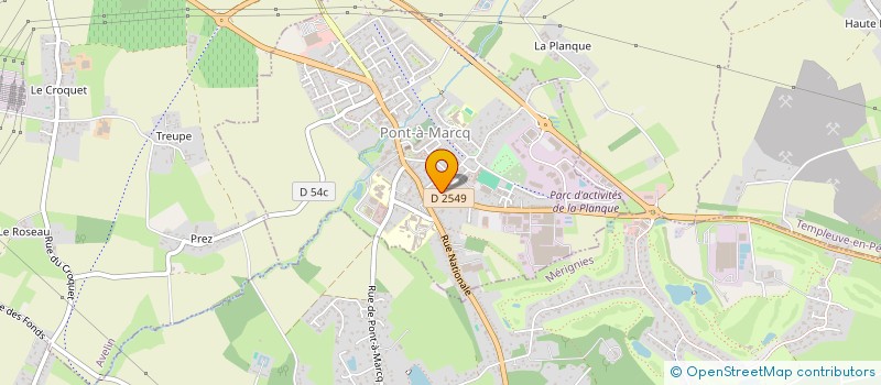 localisation de l'entreprise MADAME CELINE VENNIN  PONT-A-MARCQ