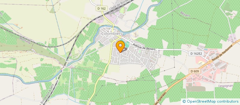 localisation de l'entreprise MADAME CELINE VERDIER à COLOMBIERS