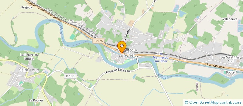 localisation de l'entreprise MADAME CELINE VERDIER  MENNETOU-SUR-CHER