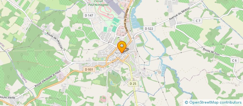 localisation de l'entreprise MADAME CELINE VERGNE  NOGARO