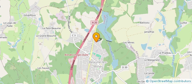 localisation de l'entreprise MADAME CELINE VERGONJEANNE à LIMOGES