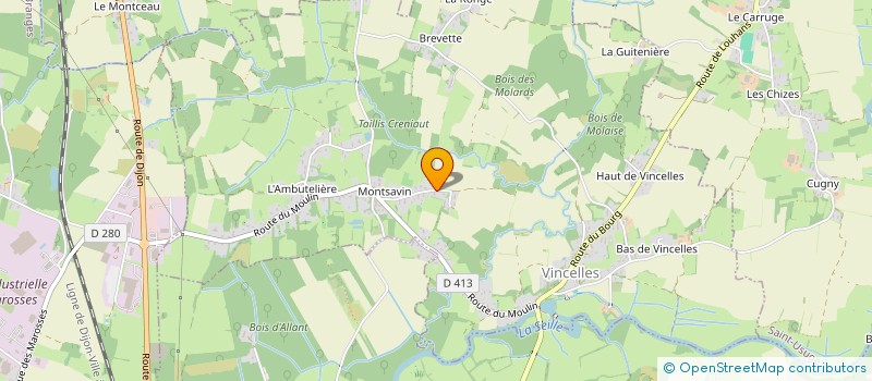 localisation de l'entreprise MADAME CELINE VERNET  VINCELLES