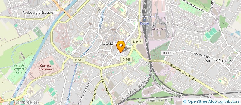 localisation de l'entreprise MADAME CELINE VERSAEVEL  DOUAI