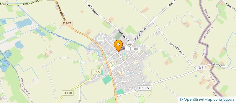 localisation de l'entreprise MADAME CELINE VERSCHOORE à HONDSCHOOTE