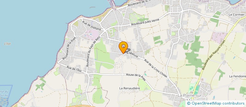localisation de l'entreprise MADAME CELINE VESSIOT à LA PLAINE-SUR-MER