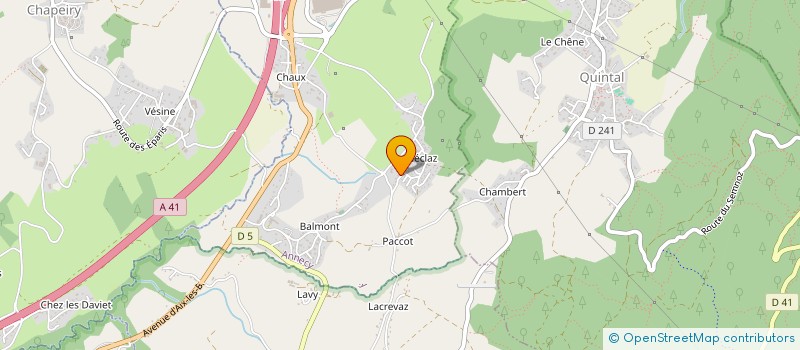 localisation de l'entreprise MADAME CELINE VEYRON à ANNECY