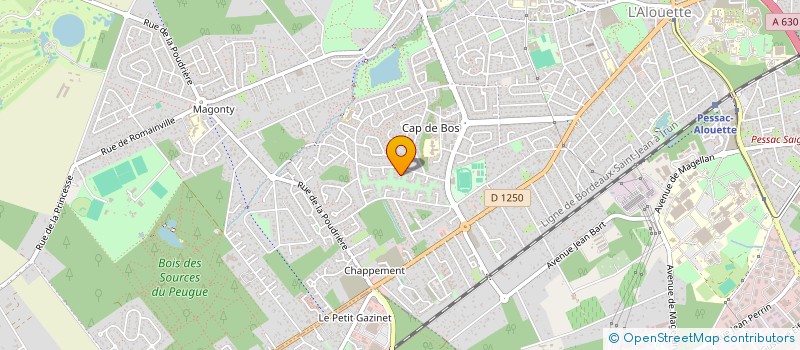 localisation de l'entreprise MADAME CELINE VEZINAUD  PESSAC