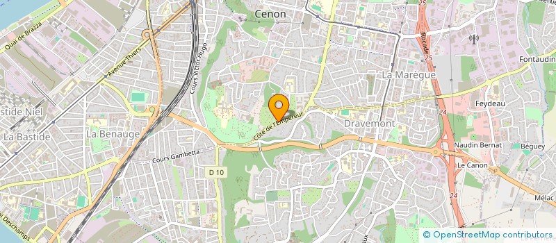 localisation de l'entreprise MADAME CELINE VIAUT  CENON