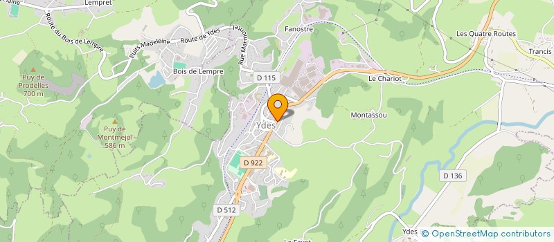 localisation de l'entreprise MADAME CELINE VIDAL à YDES