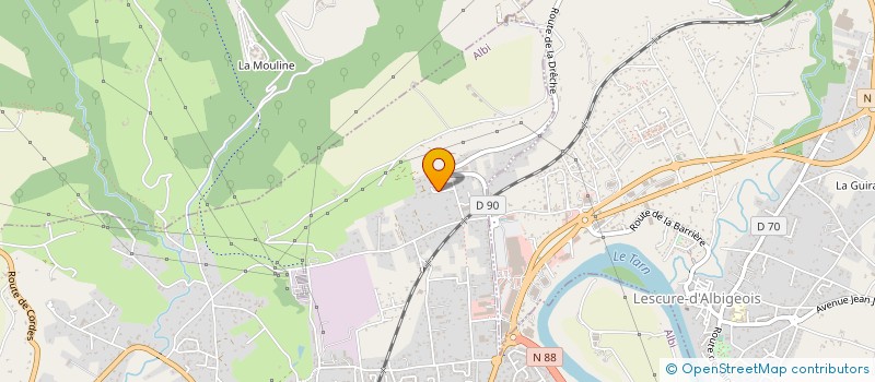 localisation de l'entreprise MADAME CELINE VIDAL à ALBI