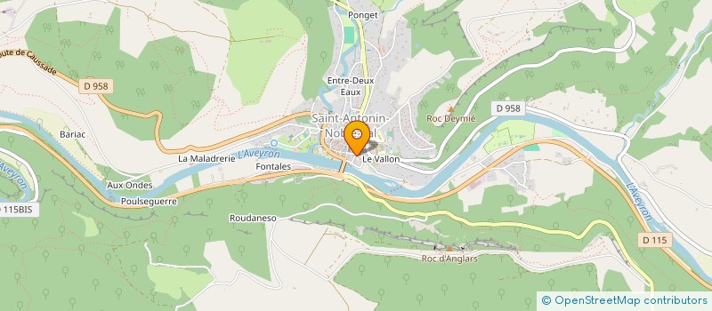 localisation de l'entreprise MADAME CELINE VIDAL à SAINT-ANTONIN-NOBLE-VAL