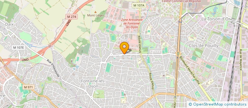 localisation de l'entreprise MADAME CELINE VIGREUX à FONTAINE-LES-DIJON