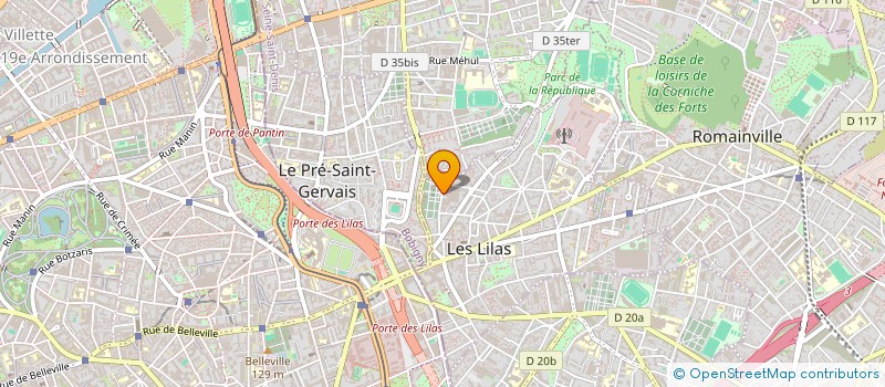 localisation de l'entreprise MADAME CELINE VILBERT  LES LILAS