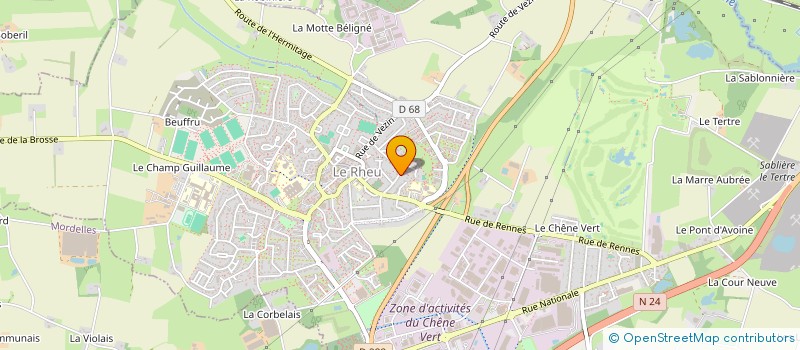 localisation de l'entreprise MADAME CELINE VILLARD  LE RHEU