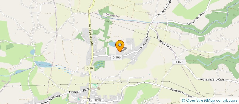 localisation de l'entreprise MADAME CELINE VILTARD  LA CHAPELLE-DE-LA-TOUR