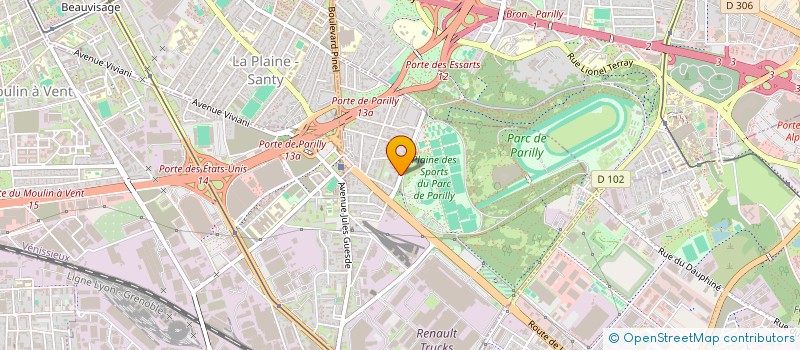 localisation de l'entreprise MADAME CELINE VINCENT  VENISSIEUX