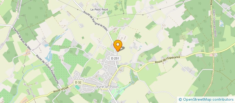 localisation de l'entreprise MADAME CELINE VINCENT  YVRE-LE-POLIN