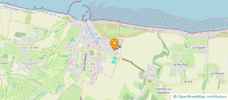 localisation de l'entreprise MADAME CELINE VINGTROIS  PORT-EN-BESSIN-HUPPAIN