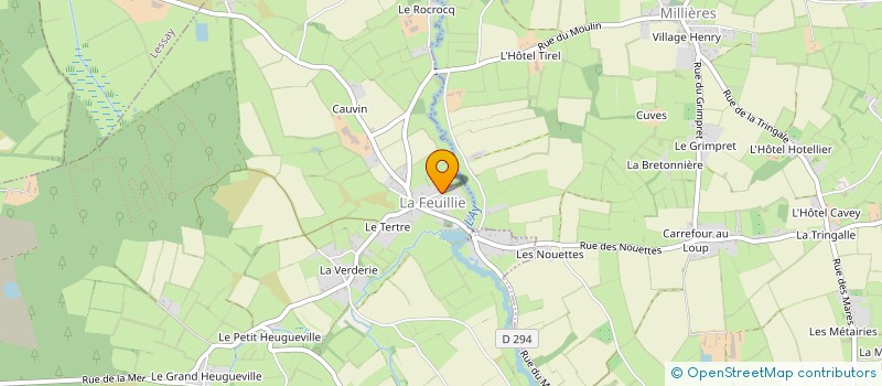 localisation de l'entreprise MADAME CELINE VIOLETTE  LA FEUILLIE