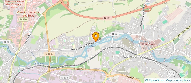 localisation de l'entreprise MADAME CELINE VION  RUELLE-SUR-TOUVRE