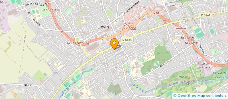 localisation de l'entreprise MADAME CELINE VITTU  LIEVIN