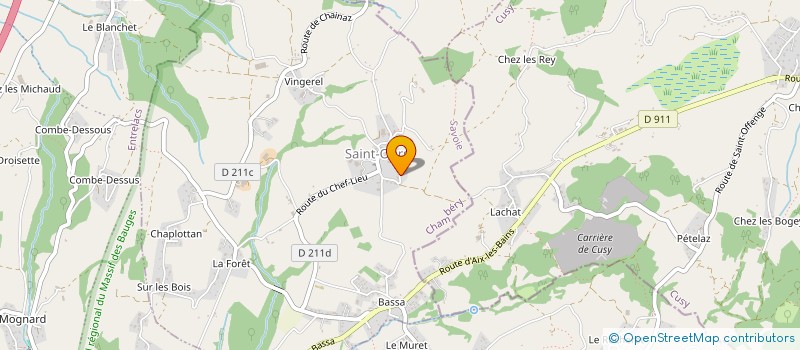 localisation de l'entreprise MADAME CELINE VUACHET  SAINT-OURS