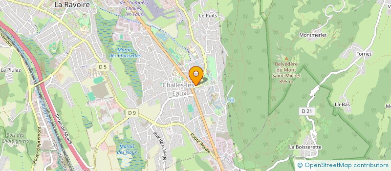 localisation de l'entreprise MADAME CELINE WATIER  CHALLES-LES-EAUX