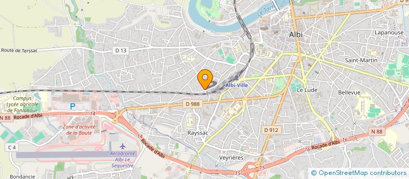 localisation de l'entreprise MADAME CELINE WEINNERT à ALBI