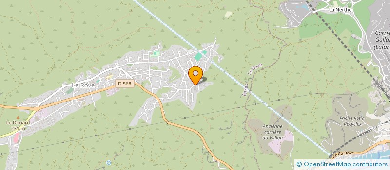 localisation de l'entreprise MADAME CELINE WELLENREITER  LE ROVE