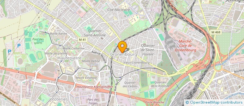 localisation de l'entreprise MADAME CELINE WERNERT à STRASBOURG
