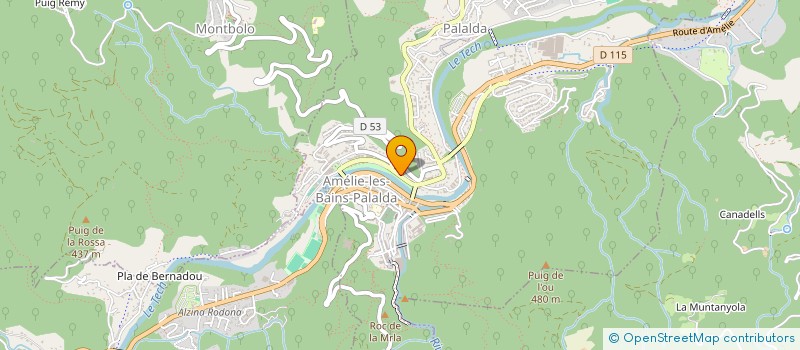 localisation de l'entreprise MADAME CELINE WICART  AMELIE-LES-BAINS-PALALDA