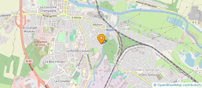 localisation de l'entreprise MADAME CELINE WILZIUS  CHARLEVILLE-MEZIERES