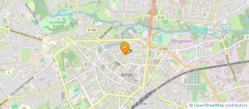 localisation de l'entreprise MADAME CELINE WLODARSKI à ARRAS