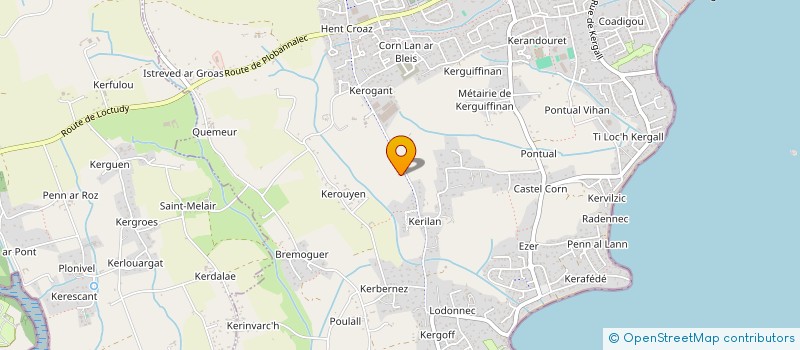 localisation de l'entreprise MADAME CELINE YVENAT à LOCTUDY