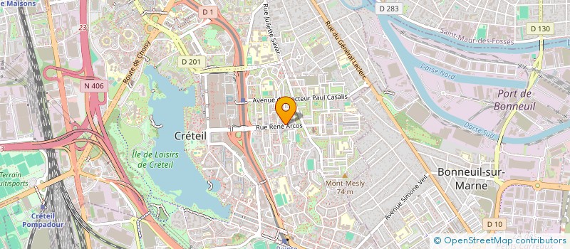 localisation de l'entreprise MADAME CELINE ZHAO  CRETEIL