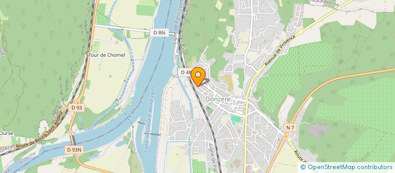 localisation de l'entreprise MADAME CELINE ZIMMERMANN  DONZERE