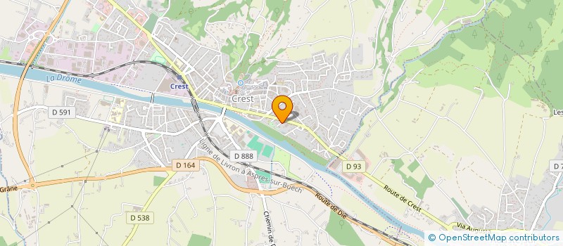 localisation de l'entreprise MADAME CELINE ZIMMERMANN  CREST