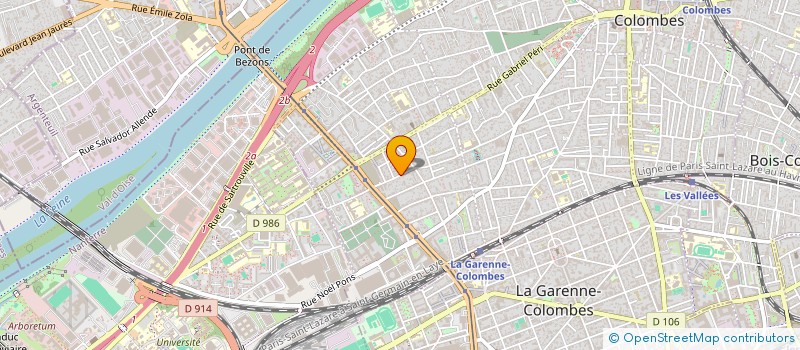 localisation de l'entreprise MADAME CELINIE MONZINI  COLOMBES