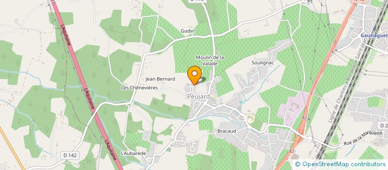 localisation de l'entreprise MADAME CELLIA JOLLIVET à PEUJARD