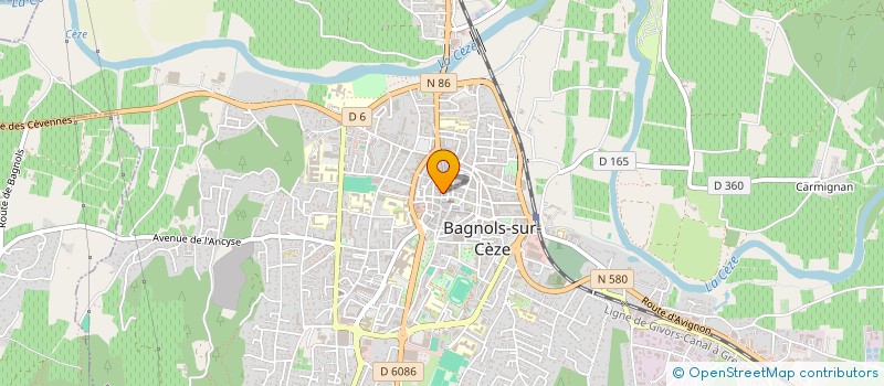 localisation de l'entreprise MADAME CELYA BERTELLE  BAGNOLS-SUR-CEZE