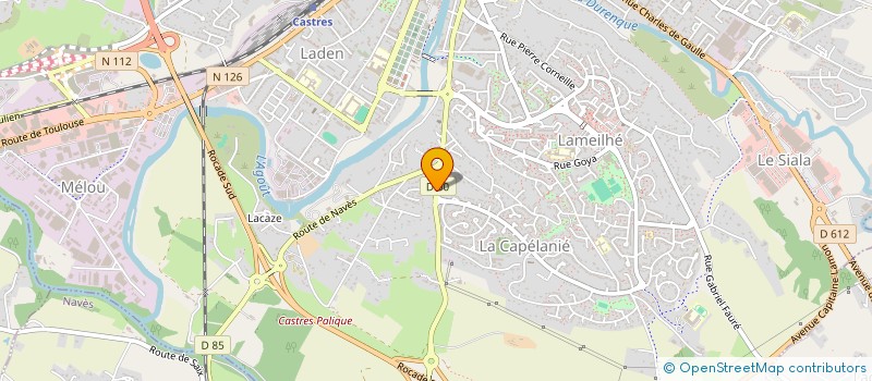 localisation de l'entreprise MADAME CELYA CHABBERT-BRET  CASTRES