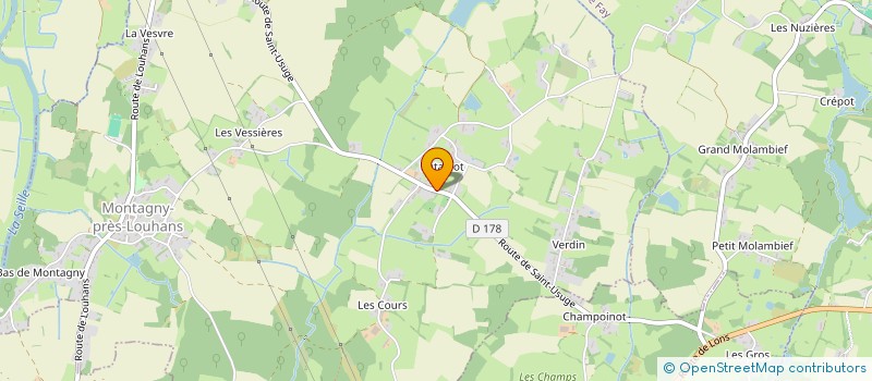 localisation de l'entreprise MADAME CELYA FREDIN  MONTAGNY-PRES-LOUHANS