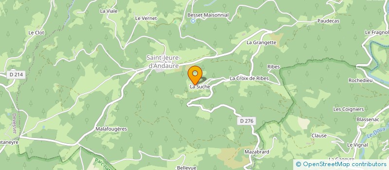 localisation de l'entreprise MADAME CELYA PRAT  SAINT-JEURE-D'ANDAURE