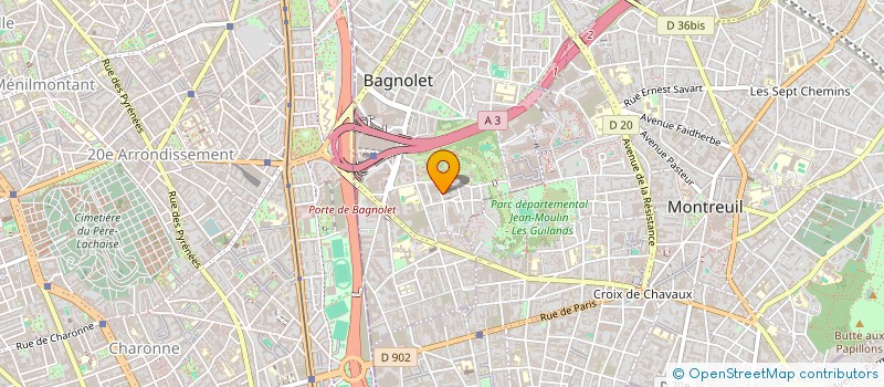 localisation de l'entreprise MADAME CELYANN SILVA FERNANDES à BAGNOLET