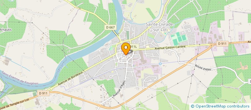 localisation de l'entreprise MADAME CENAI ORTIS  SAINTE-LIVRADE-SUR-LOT