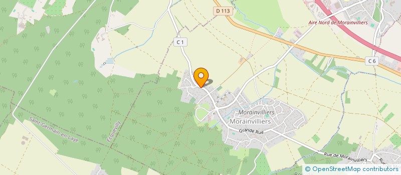 localisation de l'entreprise MADAME CENDRINE BUISSON  MORAINVILLIERS