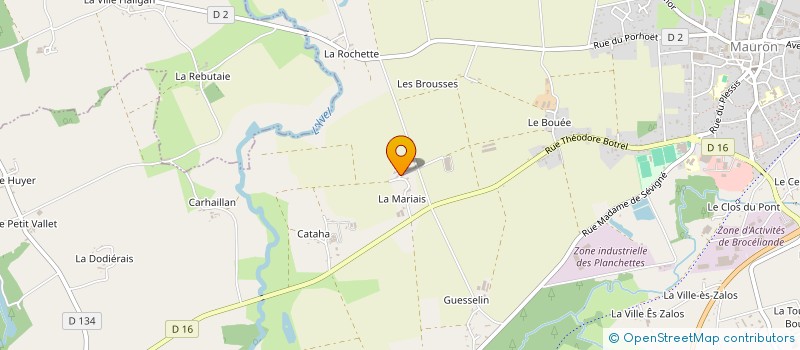 localisation de l'entreprise MADAME CENDRINE COMPERE à MAURON